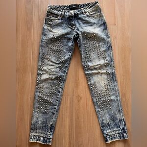 Philipp Plein Studded Boyfriend Jeans – Size 27 - Made in Italy